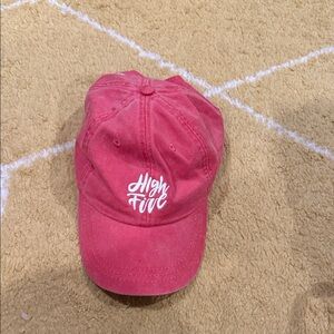 High Five Pink Baseball Cap